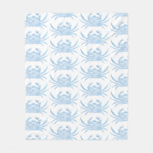 Blue Crab Fleece Blanket
