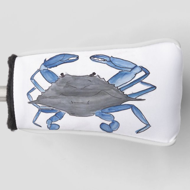 Blue Crab  Golf Head Cover (Front)