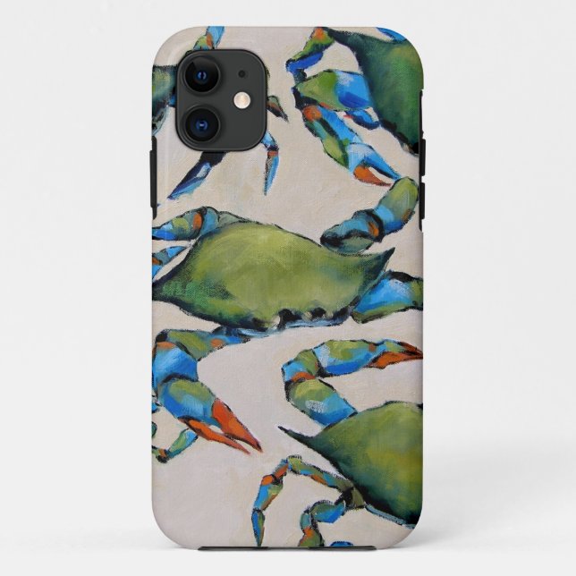 Blue Crab IPhone case (Back)