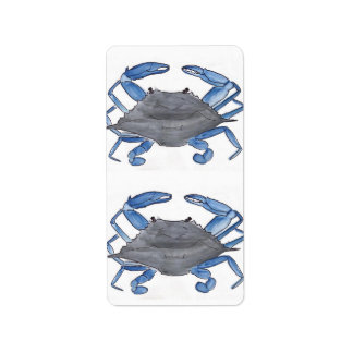 Blue Crab  Label