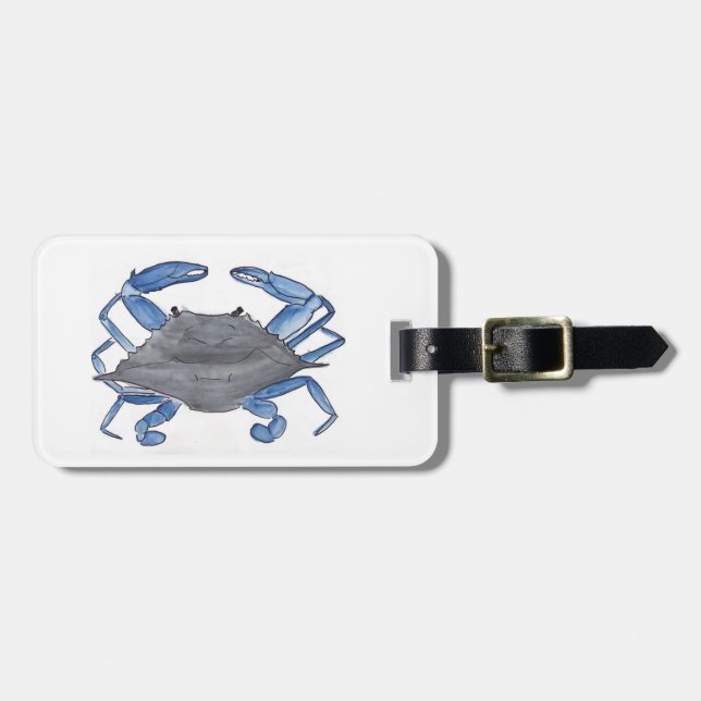 Blue Crab  Luggage Tag (Front Horizontal)