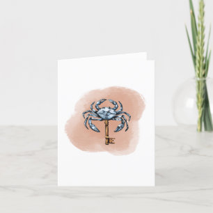 Blue Crab New Home Thank You Card
