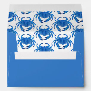 Blue Crab pattern Envelope