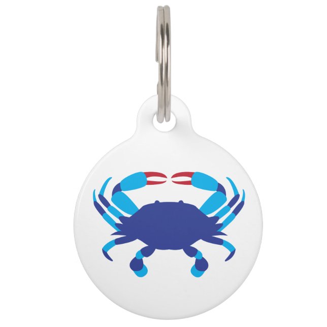 Blue Crab Pet Tag (Front)