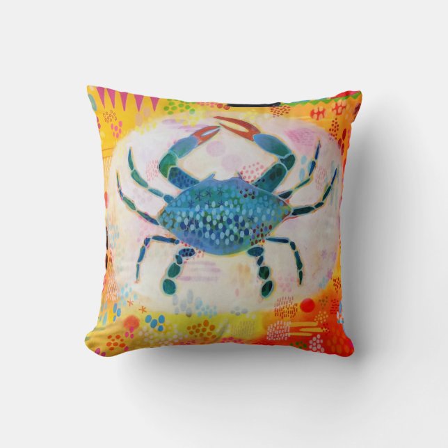 Blue Crab Pillow (Front)
