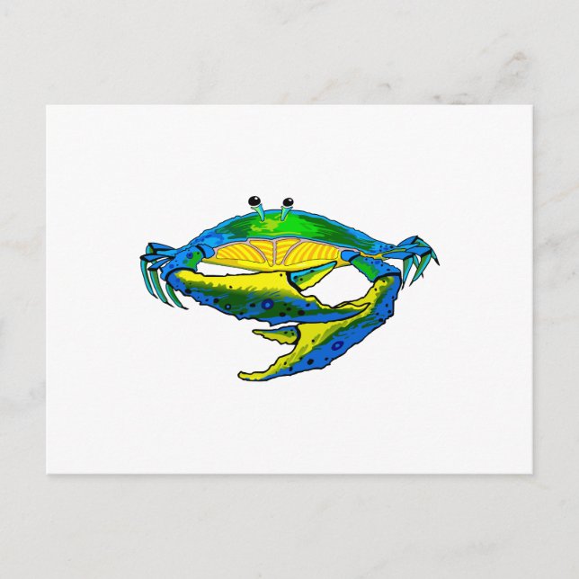 BLUE CRAB POSTCARD (Front)