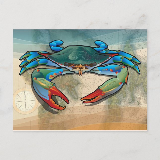 Blue Crab Postcard (Front)