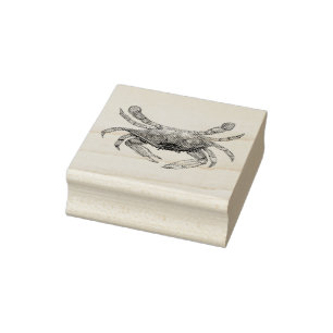 Blue Crab Rubber Stamp