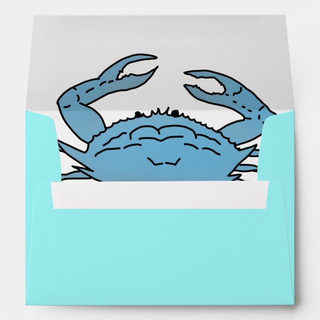 Blue Crab Surprise Envelope (Back (Bottom))
