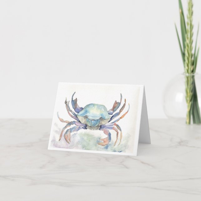 Blue Crab Thank You Card (Front)