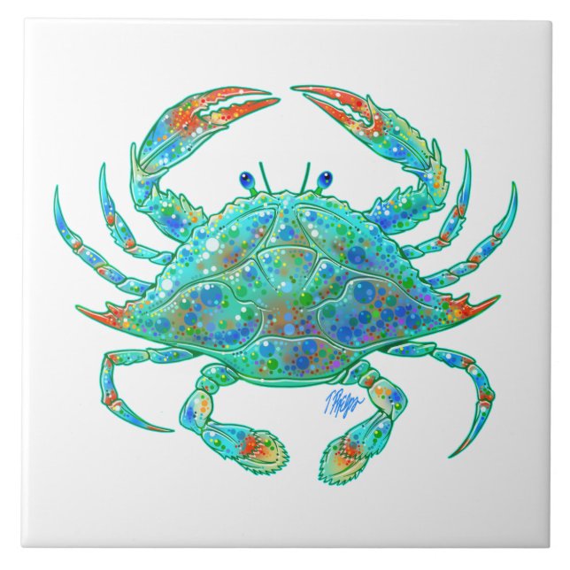 Blue Crab Tile (Front)