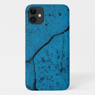 Blue cracked wall background Case-Mate iPhone case