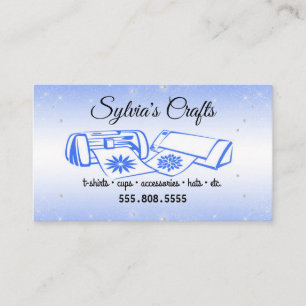 Blue Crafting Vinyl Business Card