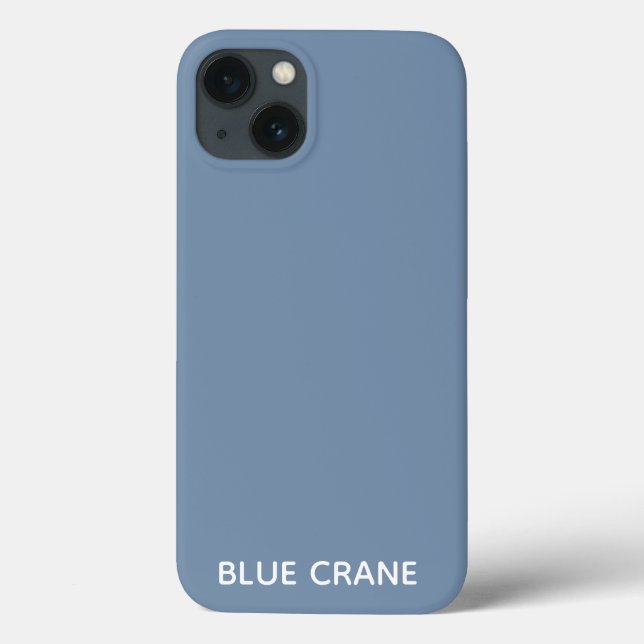 Blue Crane blue color name Case-Mate iPhone Case (Back)