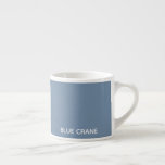 Blue Crane blue color name Espresso Cup<br><div class="desc">Blue Crane blue color name</div>