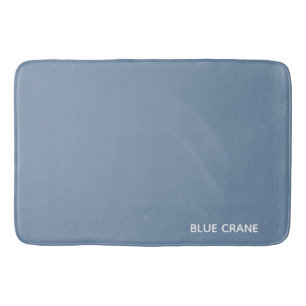 Blue Crane blue colour name Bath Mat