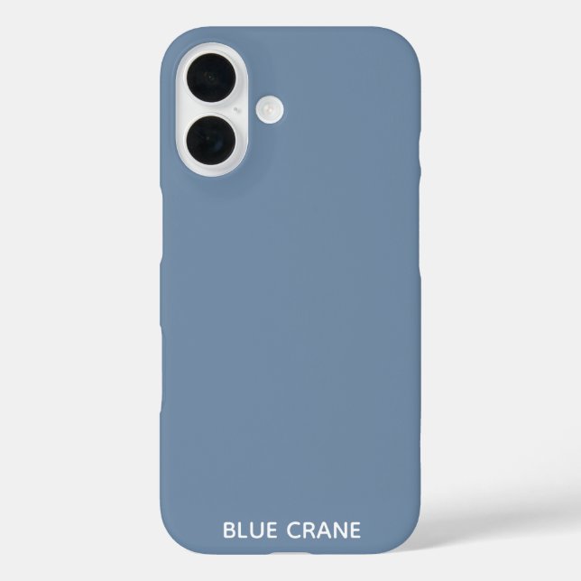 Blue Crane blue colour name Case-Mate iPhone Case (Back)