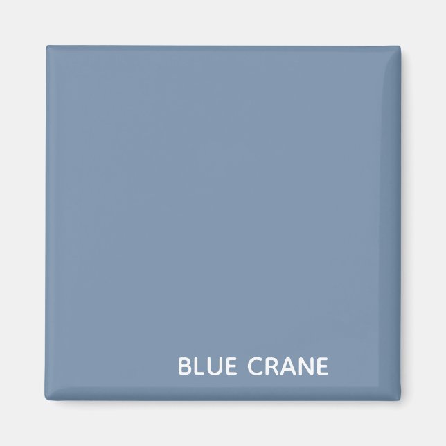 Blue Crane blue colour name Magnet (Front)