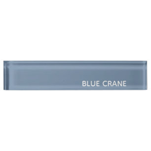 Blue Crane blue colour name Nameplate