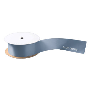 Blue Crane blue colour name Satin Ribbon