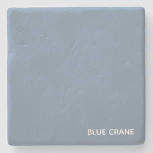 Blue Crane blue colour name Stone Coaster