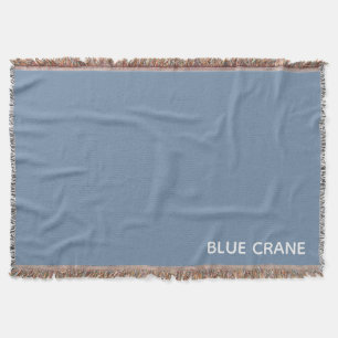 Blue Crane blue colour name Throw Blanket