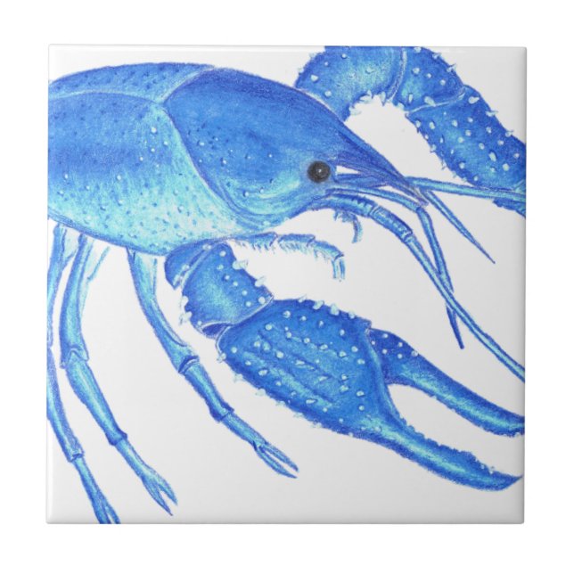 Blue Crawfish Tile (Front)