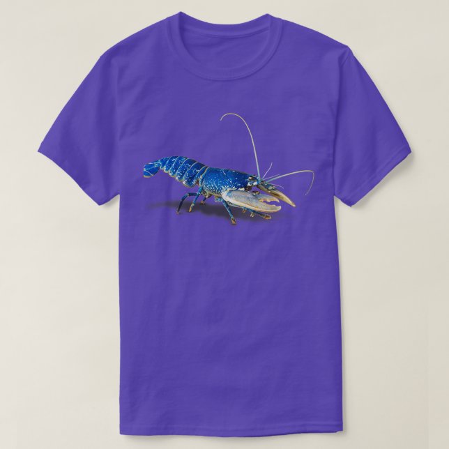 Blue Crayfish For All Crayfish Lovers T-Shirt (Design Front)