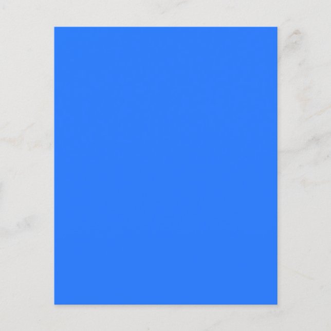 Blue (Crayola) (solid colour)   Flyer (Front)