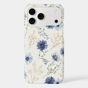 Blue Cream Flowers