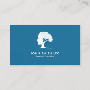 Blue Creative Psychologist Personal Counsellor Appointment Card