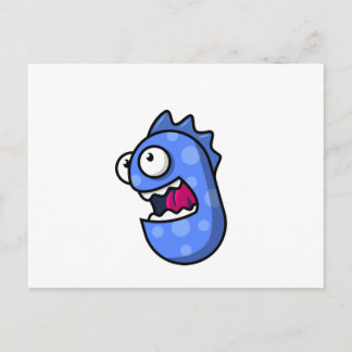 Blue Creature Postcard