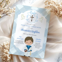 Blue Crest Sailor Boy First Holy Communion