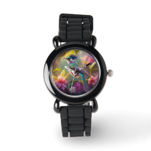 Blue Crested Rainbow Winged Sunbird Fantasy Bird Watch