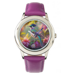 Blue Crested Rainbow Winged Sunbird Fantasy Bird Watch