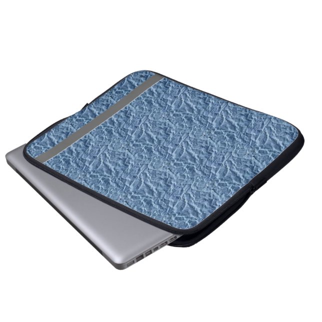 Blue Crinkle Bag Pattern Electronics Bag (Front Bottom)