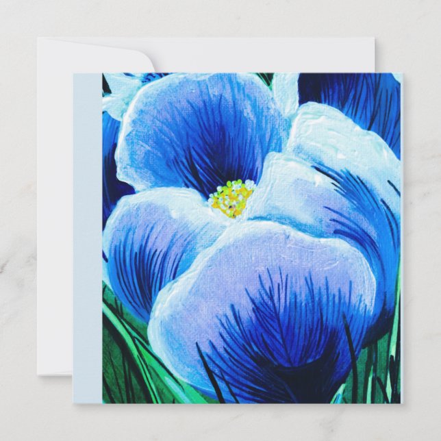 Blue Crocus Card (Front)
