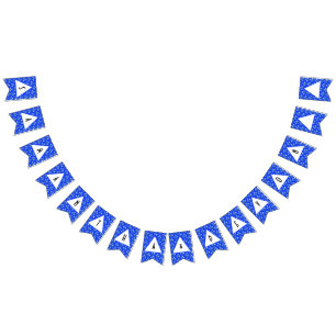 Blue Crocus Wedding Bunting