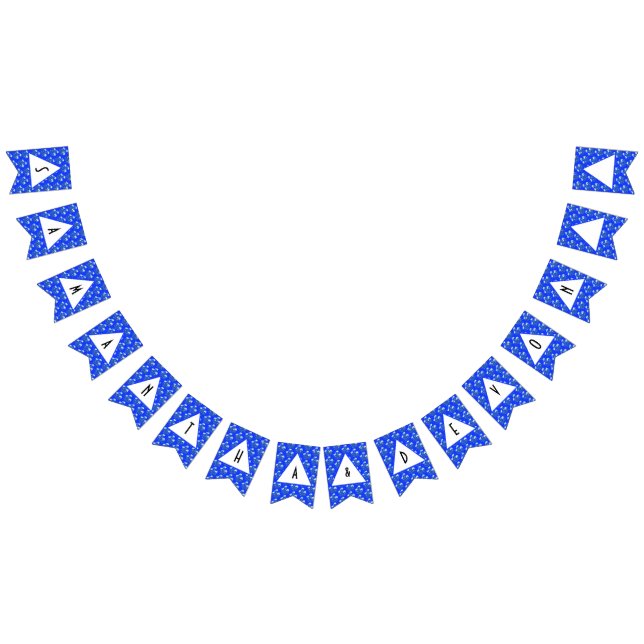 Blue Crocus Wedding Bunting (All)