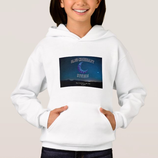 Blue Croissant Hoddie (Front)