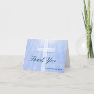 Blue Cross Confirmation Thank You Card