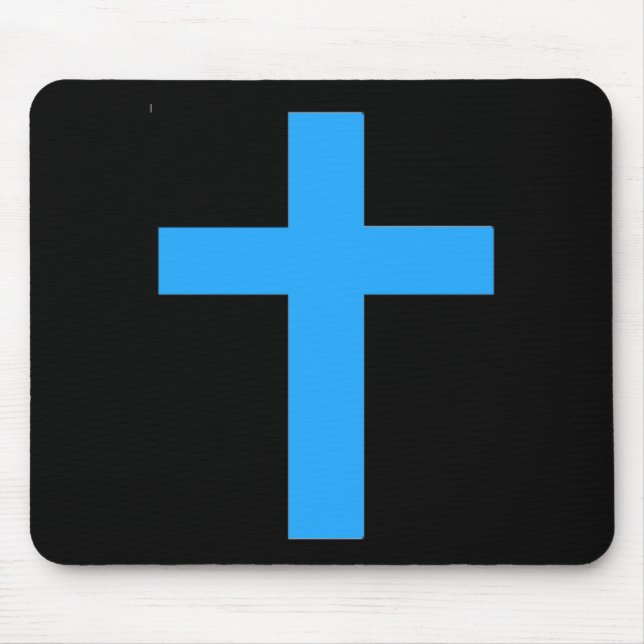 Blue Cross  Mouse Pad (Front)