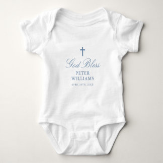 Blue Cross Personalised Baptism Outfit Baby Bodysuit