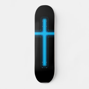 Blue Cross Skateboard