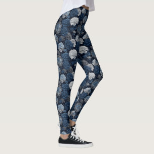 Blue CrossFit Carnation Charm Gifts For Teenage  Leggings