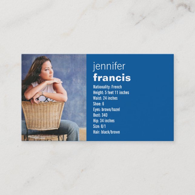 Blue Crossing Mini Comp Card (Front)