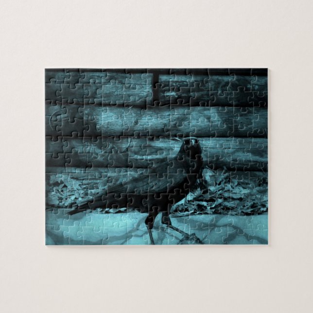 Blue Crow Shadows Jigsaw Puzzle (Horizontal)