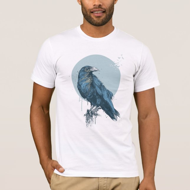 Blue crow T-Shirt (Front)