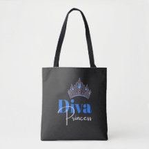 Blue crown with diamonds women's