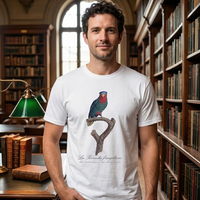 Blue-Crowned Lorikeet, Vini Australis T-Shirt (Blue-Crowned Lorikeet, Vini Australis. Men Basic White T-Shirt)